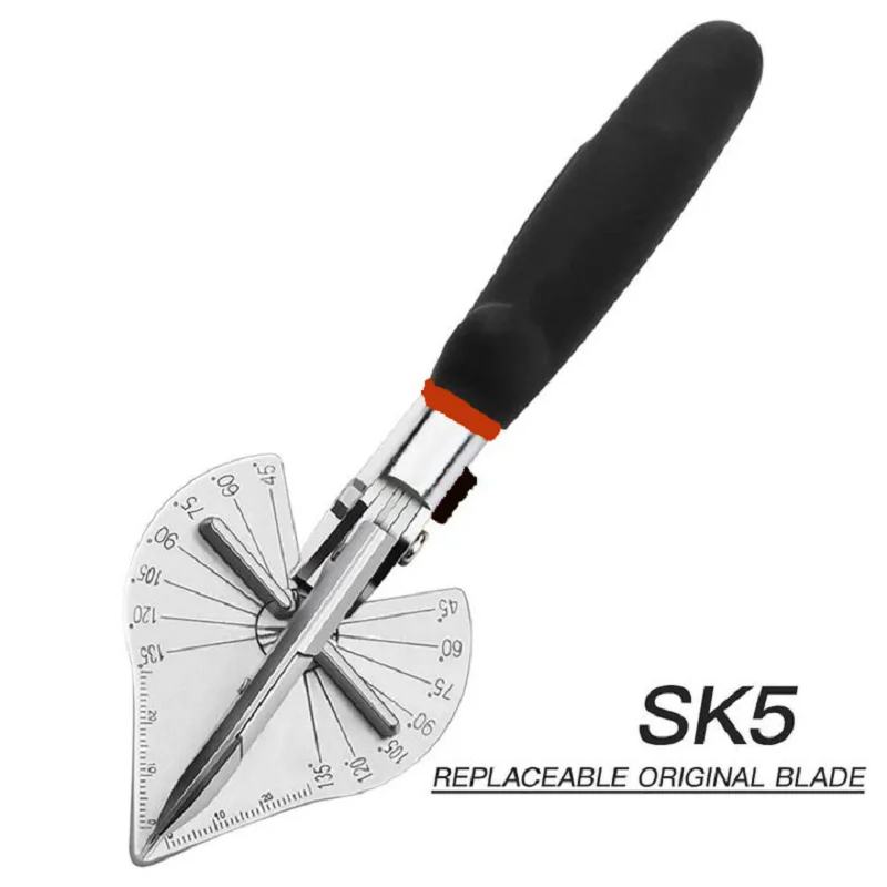 Angle Shear 45-120 Degree Miter Cutter Hand Shear Multifunctional PVC PE Plastic Pipe Scissors For
