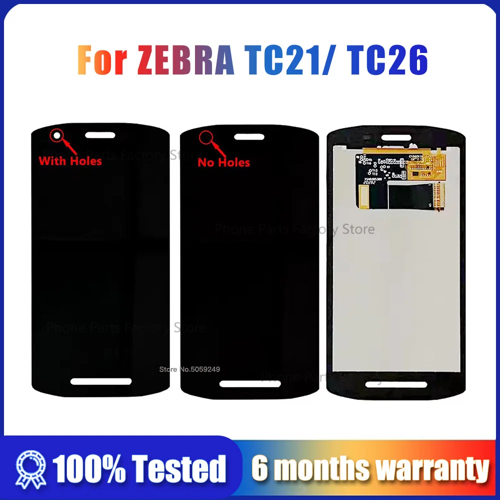 オリジナルゼブラ-tc21-tc26-lcd-ディスプレイタッチスクリーンゼブラ-tc210k-、-tc26ak-、-tc26bk-、-tc26ck-表示画面の交換テスト済み