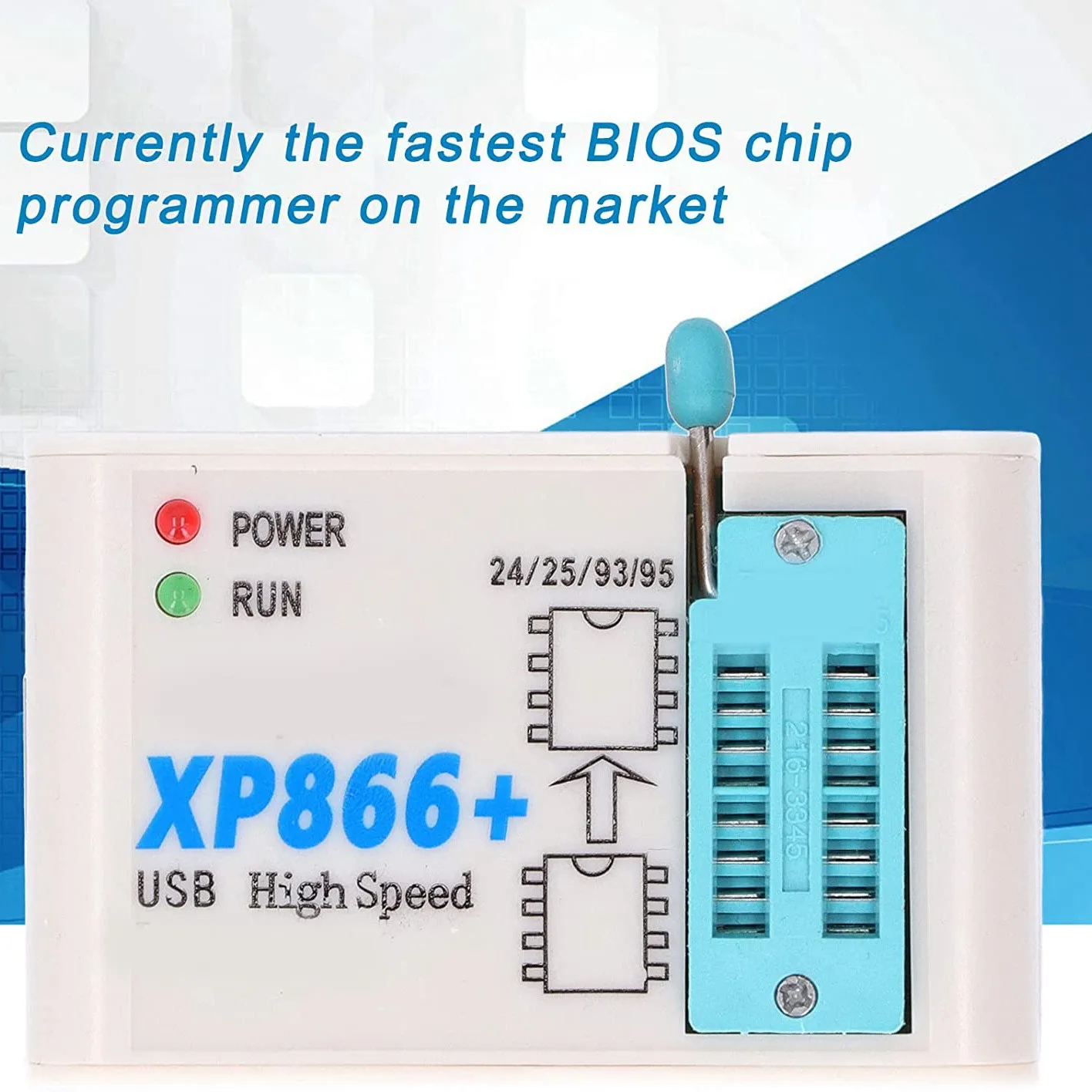 SPI Programmable Logic Circuit High Speed Programmer Fast Read and Write XP866+ Wide 12 Socket Compatibility