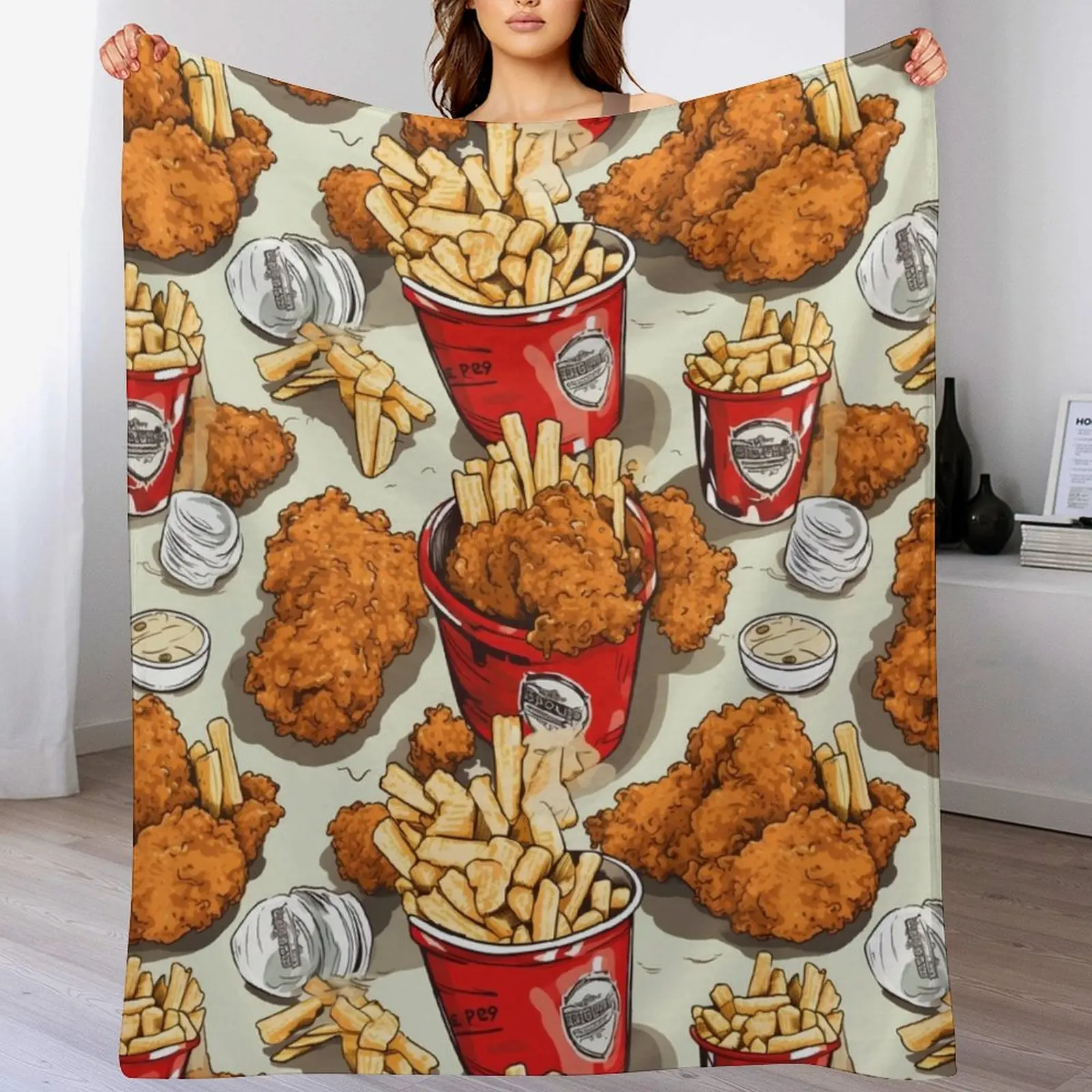 

KFC seamless Throw Blanket Personalized Gift Sleeping Bag Moving blankets ands Blankets