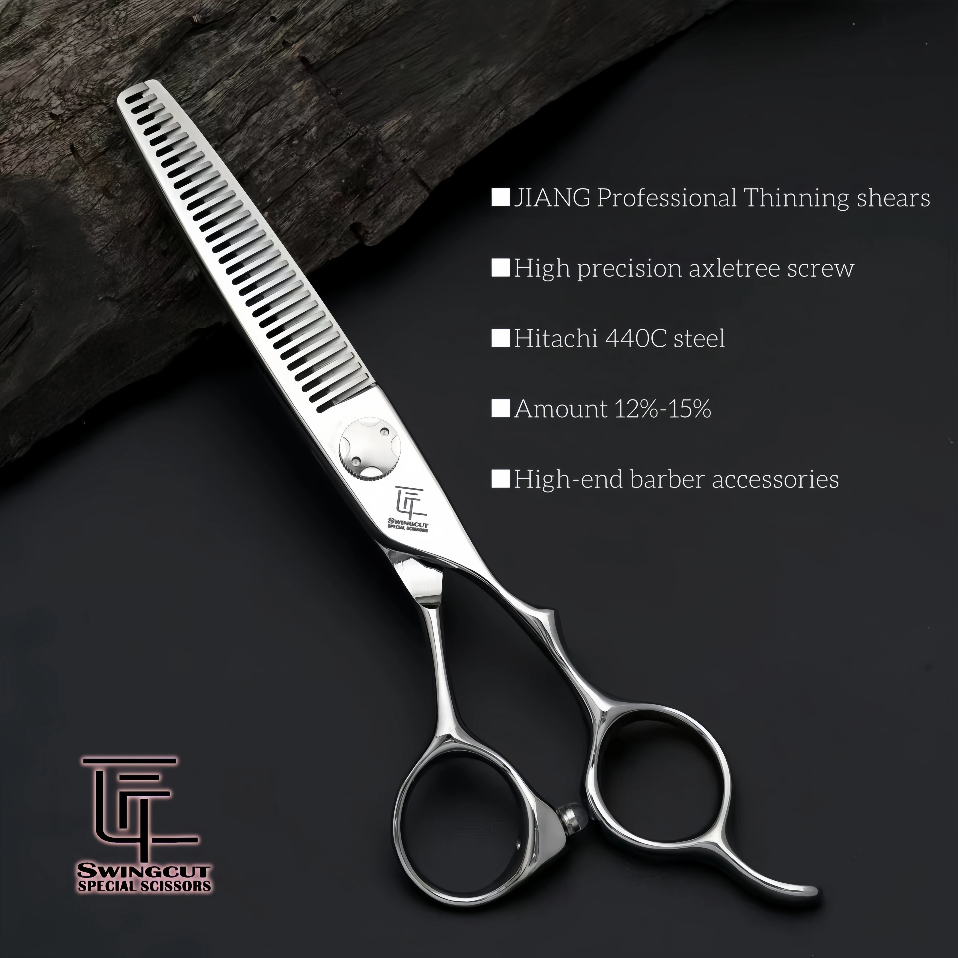

Профессиональные парикмахерские ножницы JIANG, 6-дюймовые филировочные ножницы, японские парикмахерские аксессуары из стали 440c, высококачественная машина для стрижки волос