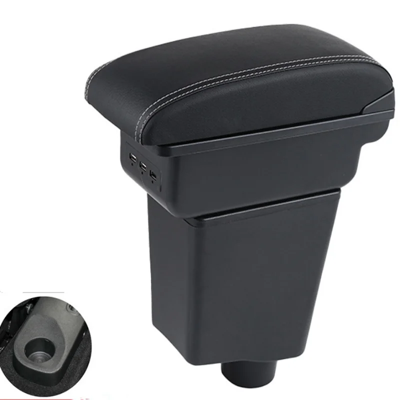 Car Armrest Box for Renault Clio 4 Captur Clio 3 III IV with Cup Holder Storage USB Ashtray Accessory
