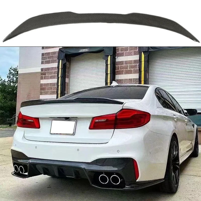 

Rear Spoiler For BMW 5 Series G30 G38 F90 M5 2017+ Carbon fiber Gloss Matte Black Carbon Look Back Wing Lip PRO style