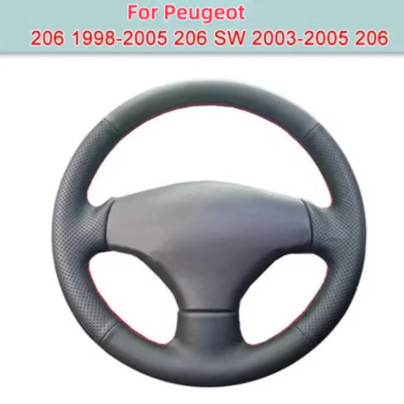 

DIY Car Steering Wheel Cover For Peugeot 206 1998-2005 206 SW 2003-2005 206 Artificial Leather Cover For Steering Wheel Original