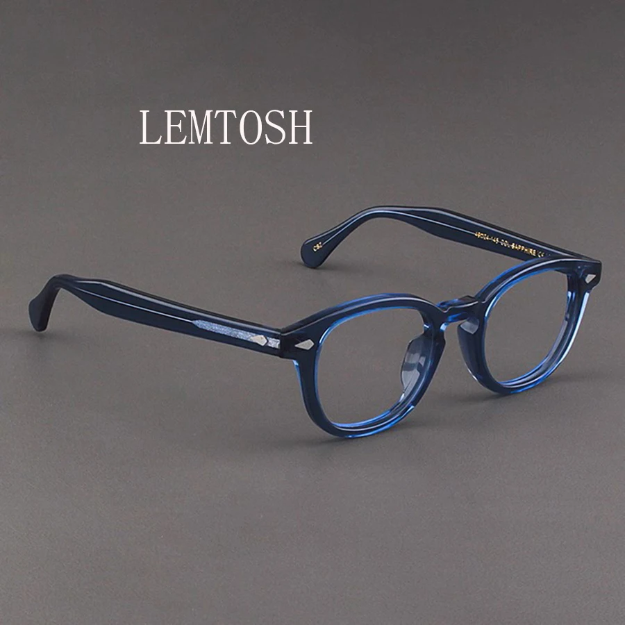 Men's Spectacle Frame Style Glasses Transparent Lens Brand designer Computer Male Round Vintage Eyeglasses