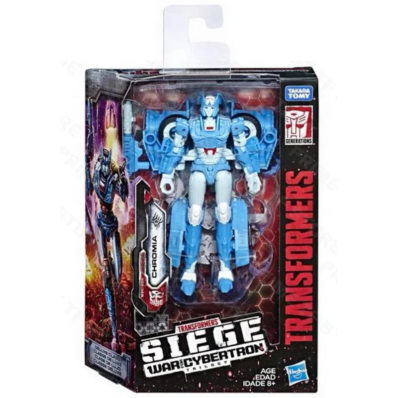 Original Hasbro Transformers War for Cybertron Siege WFC-S20 CHROMIA Deluxe-class Anime Figure Action Toy Collection