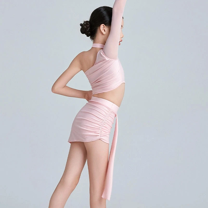 Новое платье для латинских танцев 2025 года, весенне-летний комплект танцевальных платьев для профессиональных тренировок и выступлений для девочек