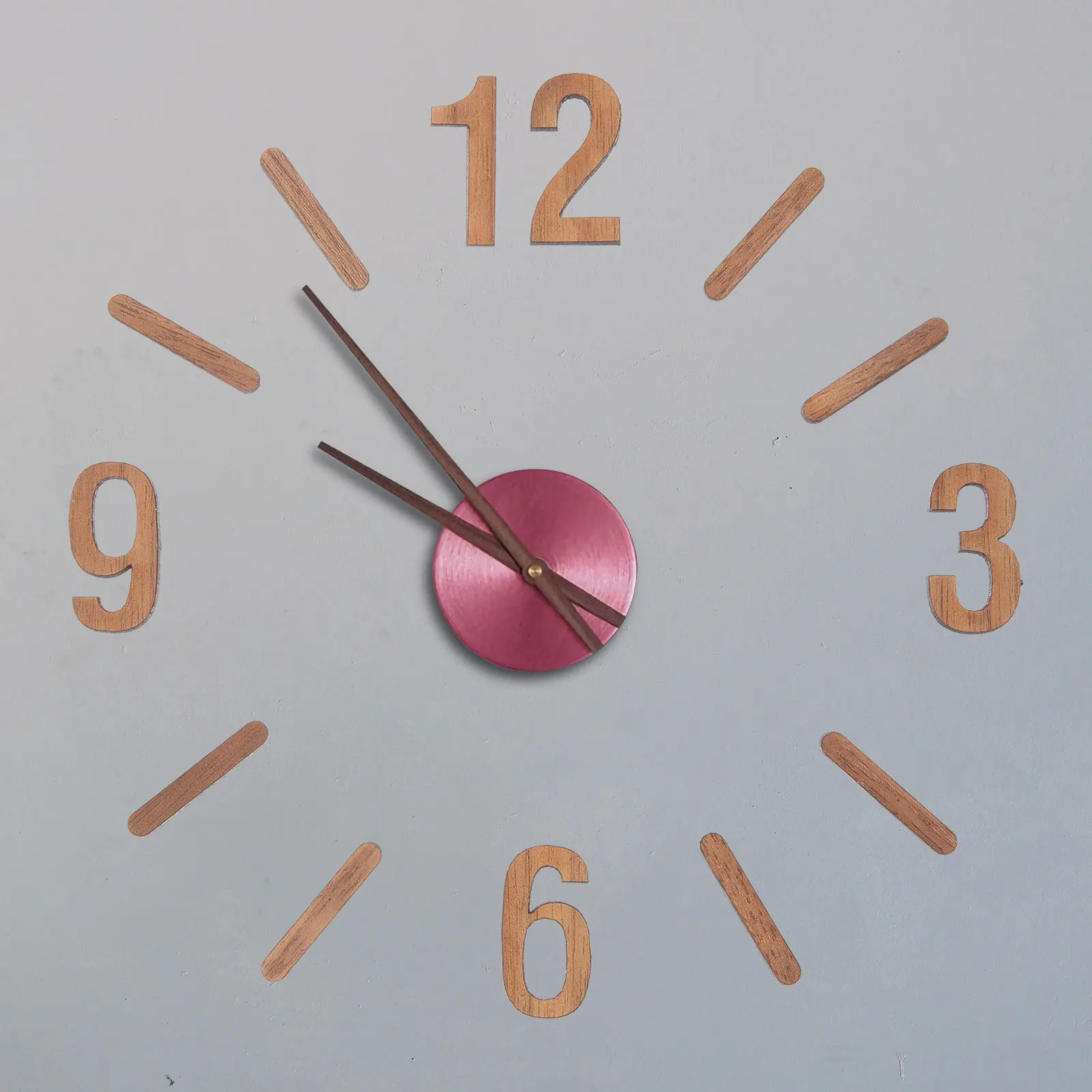 Numbers For Clock 3D Wooden Wall Clock Roman Numerals Design DIY Clock Numerals Kit Replacement For Living Room Home Decoration