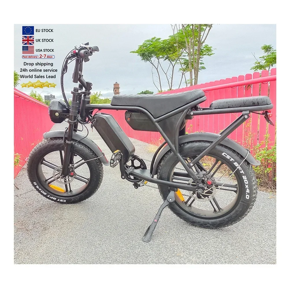 Origineel gloednieuw!! Hot sales V8 MAX e-bike lange afstand lithium off-road mountain ebike Fat Tire elektrische fiets e-bike