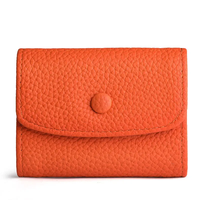 Petit portefeuille en cuir PU pour femme, mini porte-monnaie pour femme, poche jaune, sac à main pour fille, créateur de marque, 2022