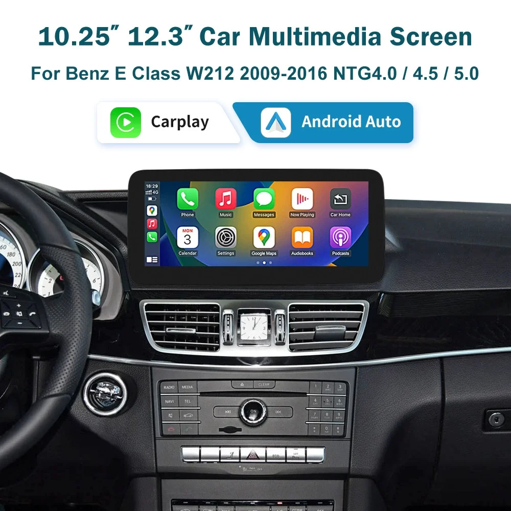 Mercedes Benz GLK Class X204 X253 Car Multimedia GPS Screen NTG4.5/ 5.0 CarPlay Function 8GB RAM USB SD Card FM Transmitter