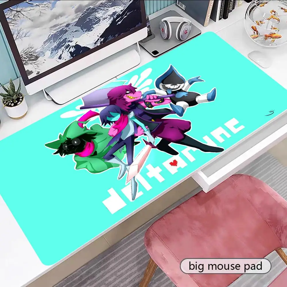 

Game D-Deltarune Mouse Pad Gamer Keyboard Mouse Mat Rubber Cartoon Big Motbook Computer PC Mousepad