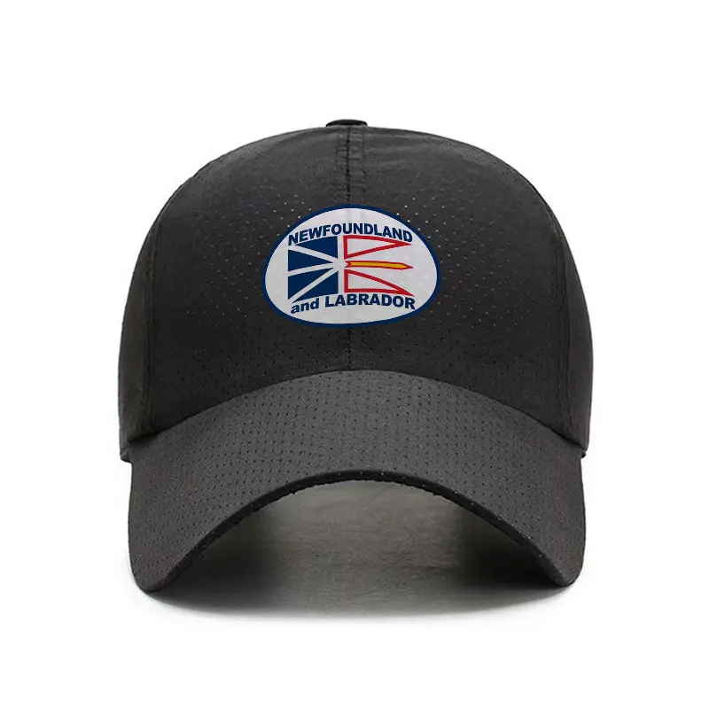 Newfoundland and Labrador Quick Dry Baseball Cap Adjustable Breathable Sports Outdoor Hat