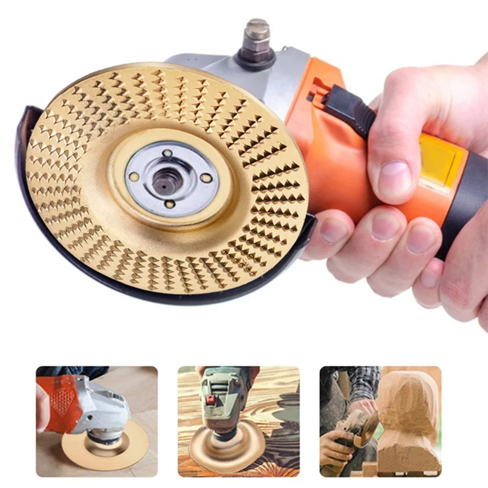 Wood Grinding Wheel Angle Grinder Disc Wood Grinding Polishing Wheel Rotary Disc Sanding Wood Carving Tool Abrasive Disc Tool