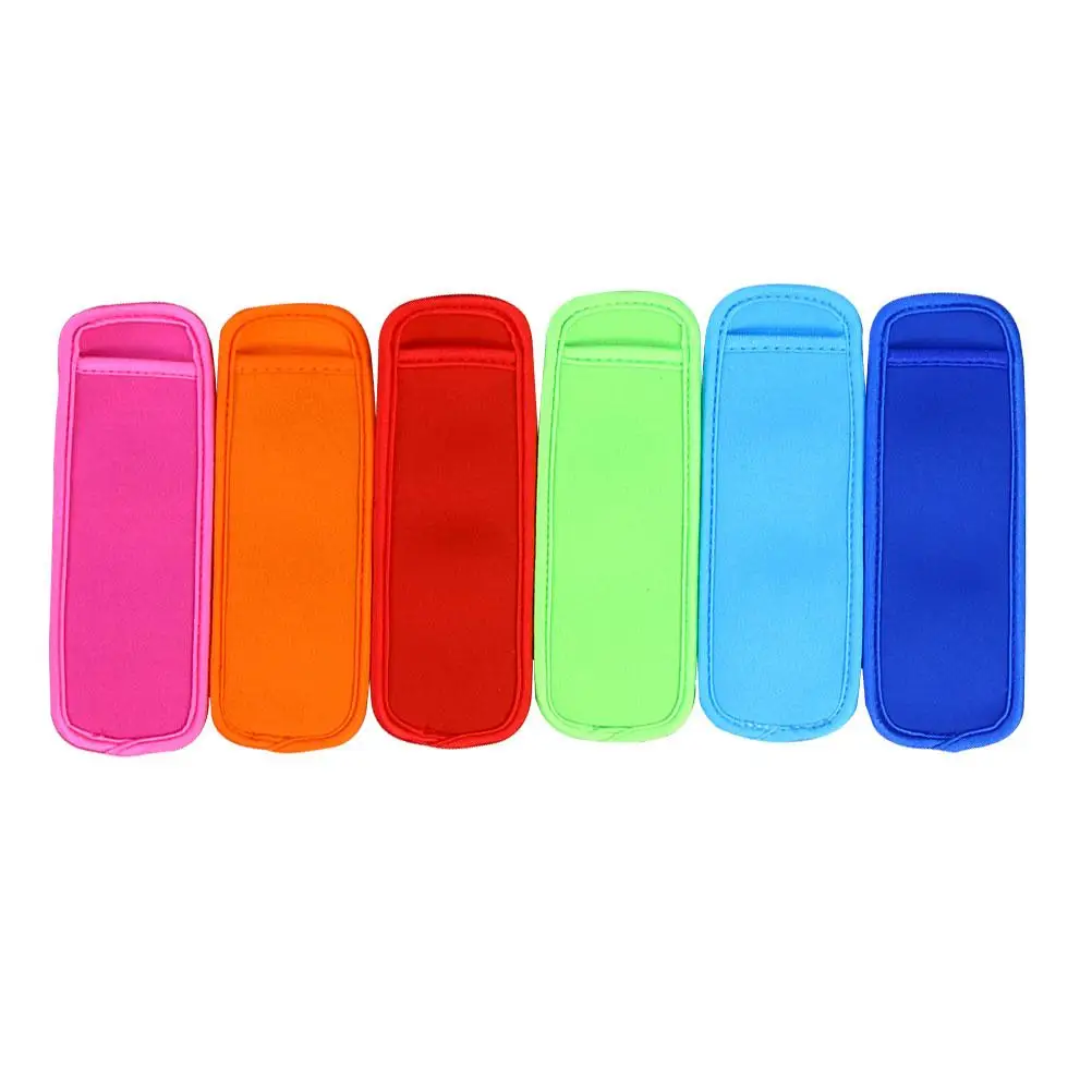 

6 Pcs Ice Stick Holders Colorful Neoprene Cover for Kids Tubes Long Lasting Non Melting Perfect Party Concert Use