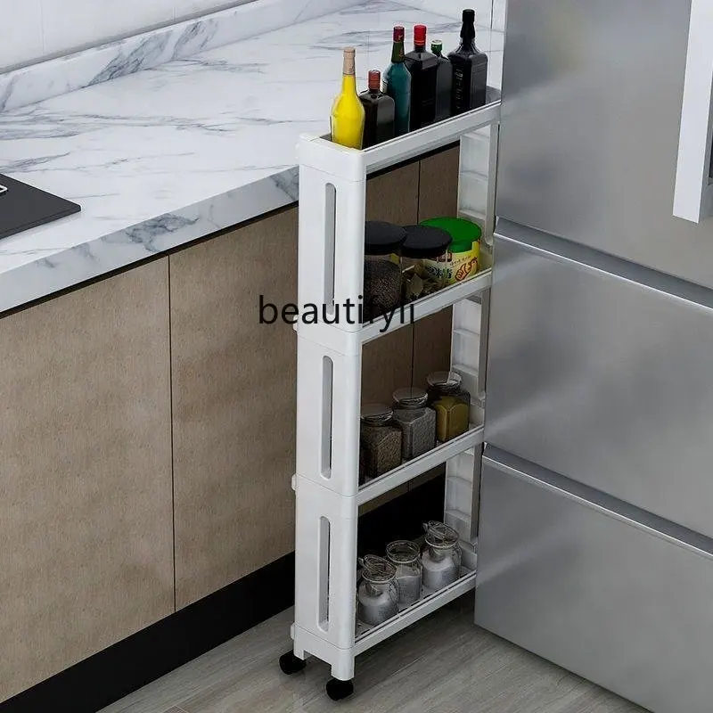 zq Kitchen Gap Storage Rack Refrigerator Gap Storage Locker Bathroom Gap Storage Rack