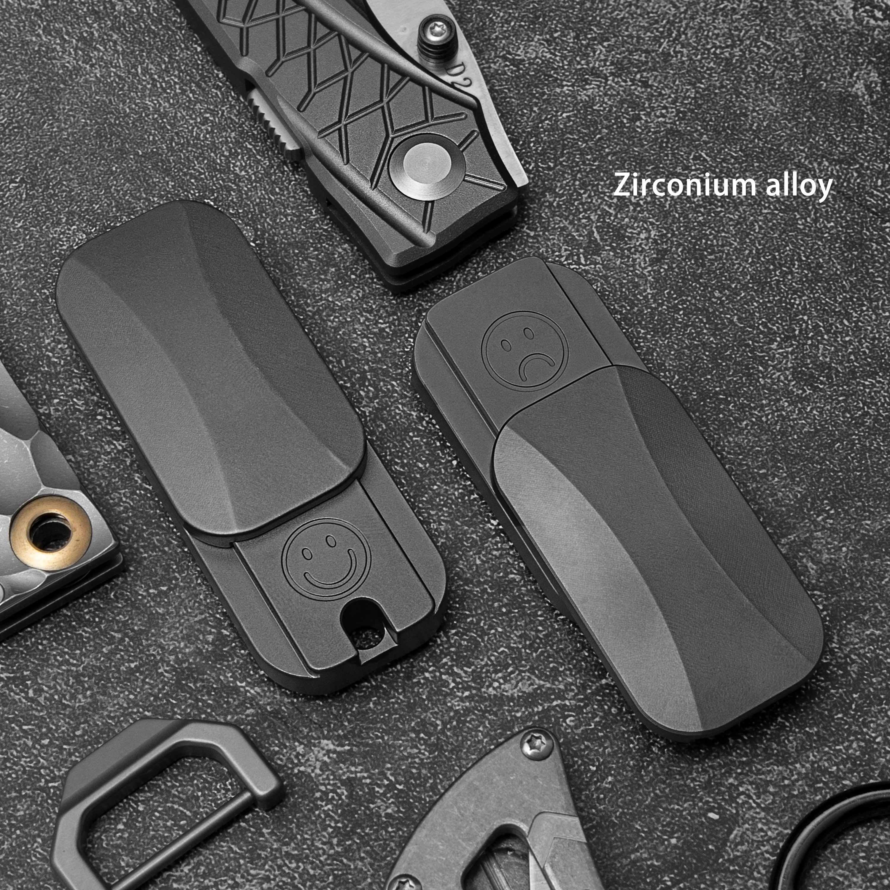 Titanium Alloy Double Track Dense Machinery Dingding Pushing Card Fingertip Gyroscope Stress Relief Toy EDC Fidget Metal Toy