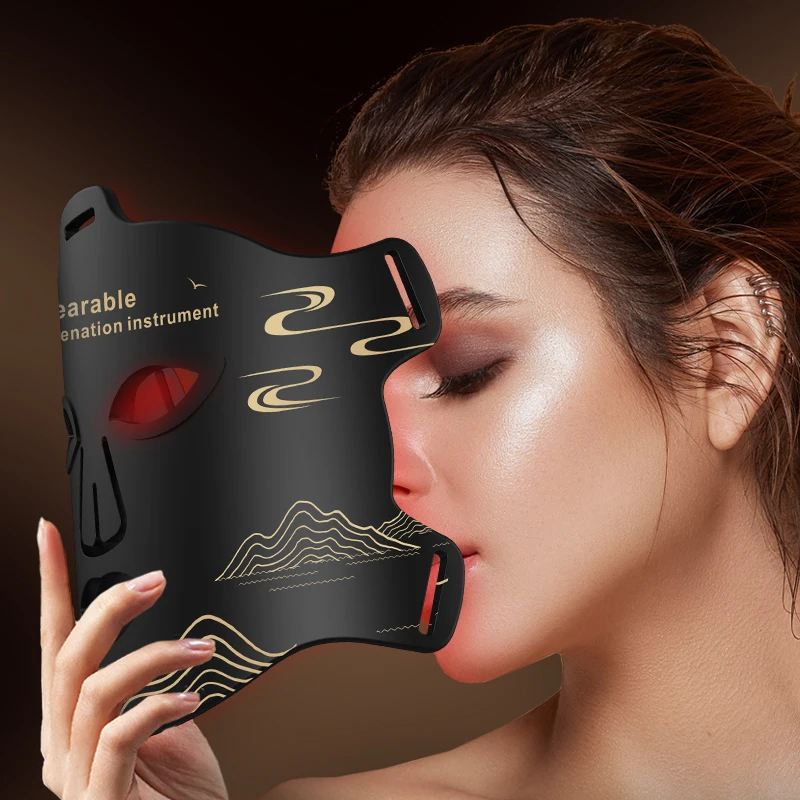 New Arrival Red Led Light Therapy Infrared Flexible Soft Mask Silicone 4 Color Led Therapy Anti Aging Advanced Photon Mask