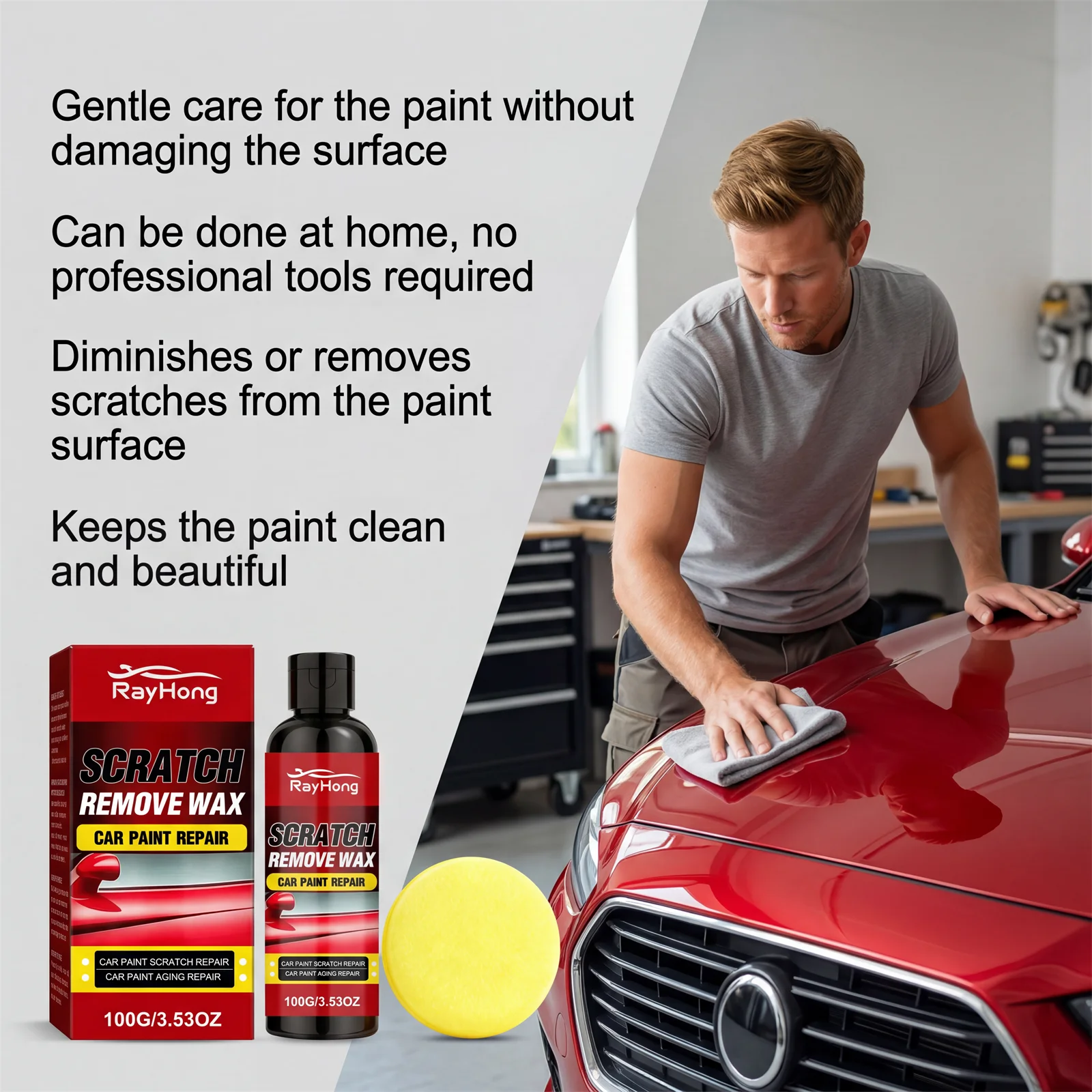 Car Scratch Repair Paste Car Scratch Remove Restores Smooth Shine Surface Paint Maintenance Renovation Universal Auto Paint Care