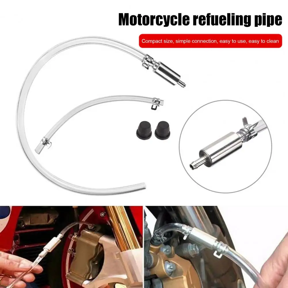 

Brake Bleeder Hose Universal Brake Fluid Bleeder Kit Easy to Use Auto Motorcycle One-Way Check Valve Tube Bleeding Tool Kit