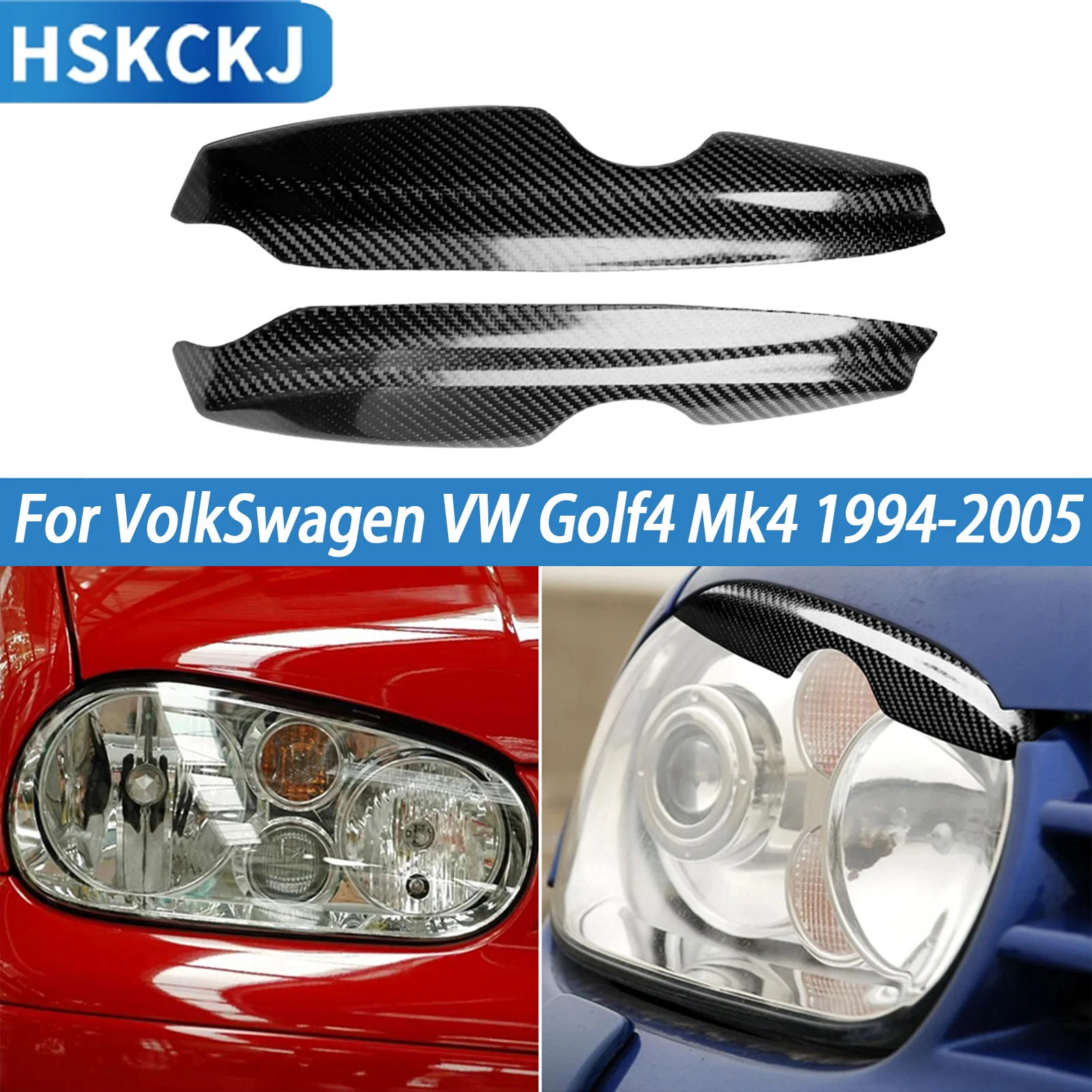 

Чехлы на фары из углеродного волокна, веко MK4, стекловолокно, FRP грунтовка, передняя лампа, наклейка для бровей для VW Golf 4 GTI R32 1997-2004 гг.
