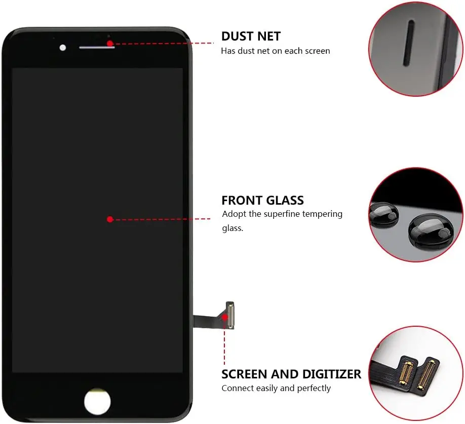 A+++ Quality LCD Display For iPhone 6S 7 8 Plus LCD Touch Screen Replacement Screen Digitizer Assembly For iPhone 6S 7 8 Screen