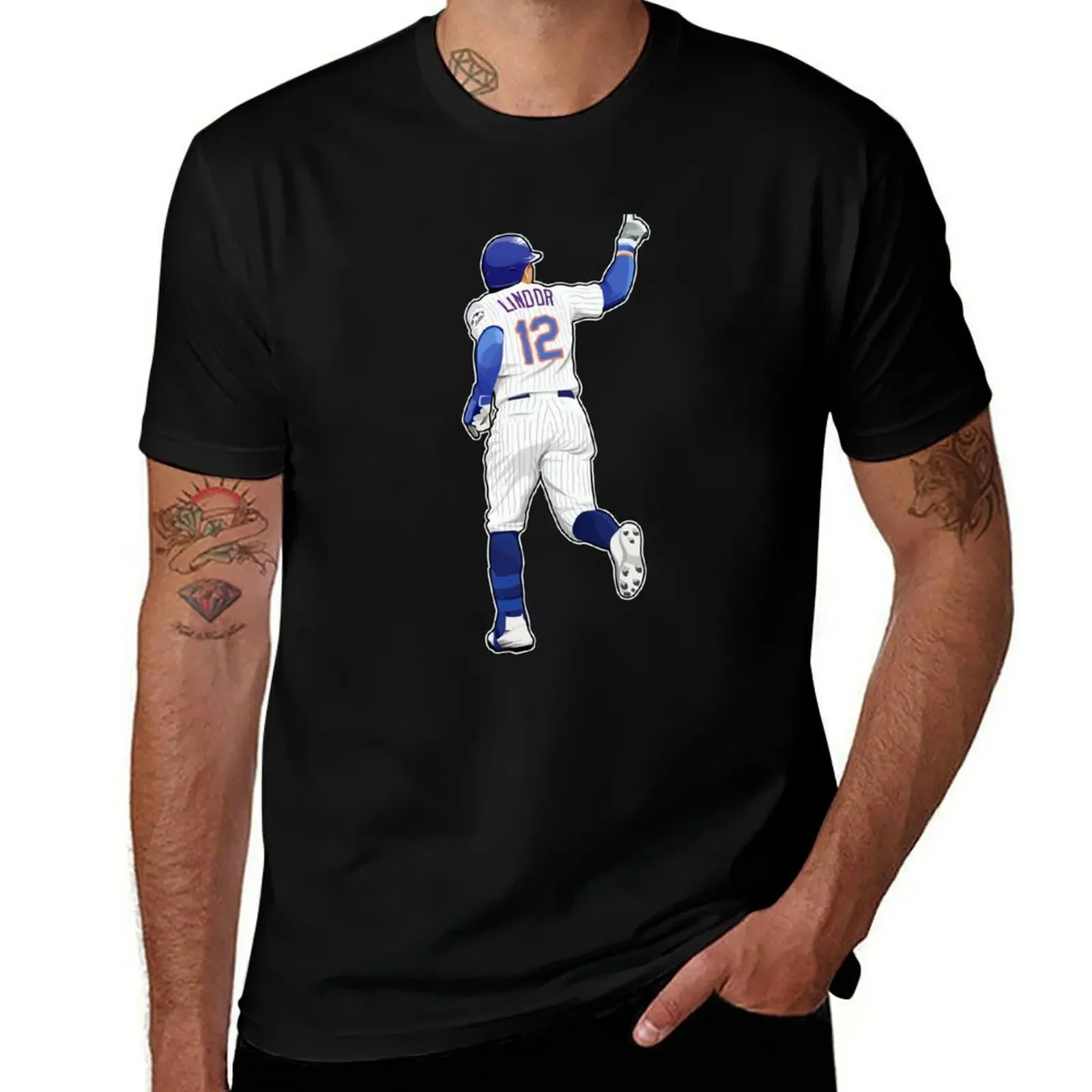 

Francisco Lindor #12 Got Homerun T-Shirt custom shirt cotton graphic tees shirts graphic tee anime mens plain t shirts