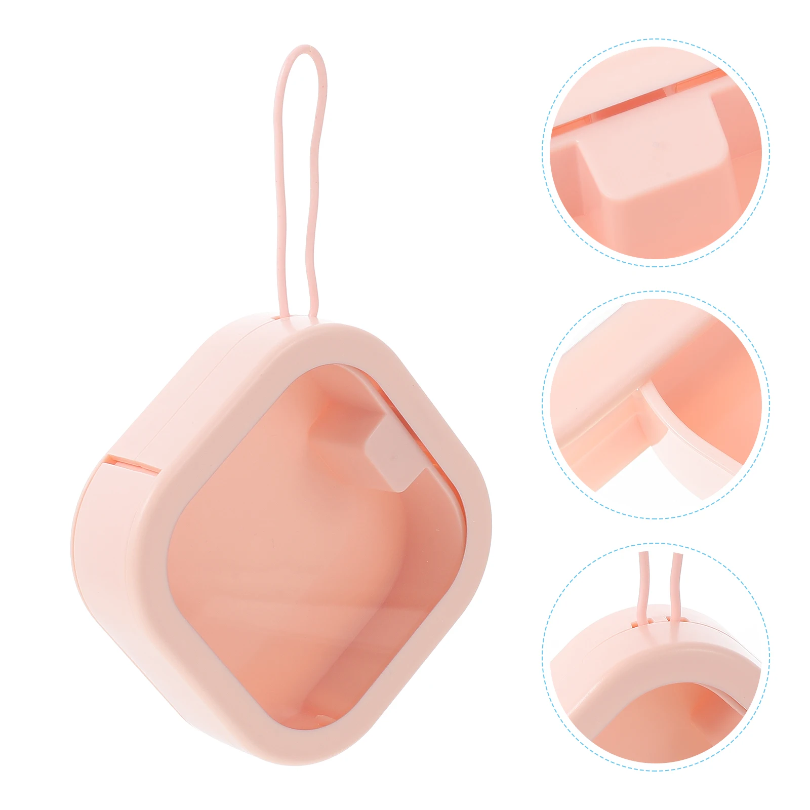 

Portable Jewelry Storage Box ABS TPE Material Multi function Earring Case Transparent Window Keep ganized Save Space Jewelry