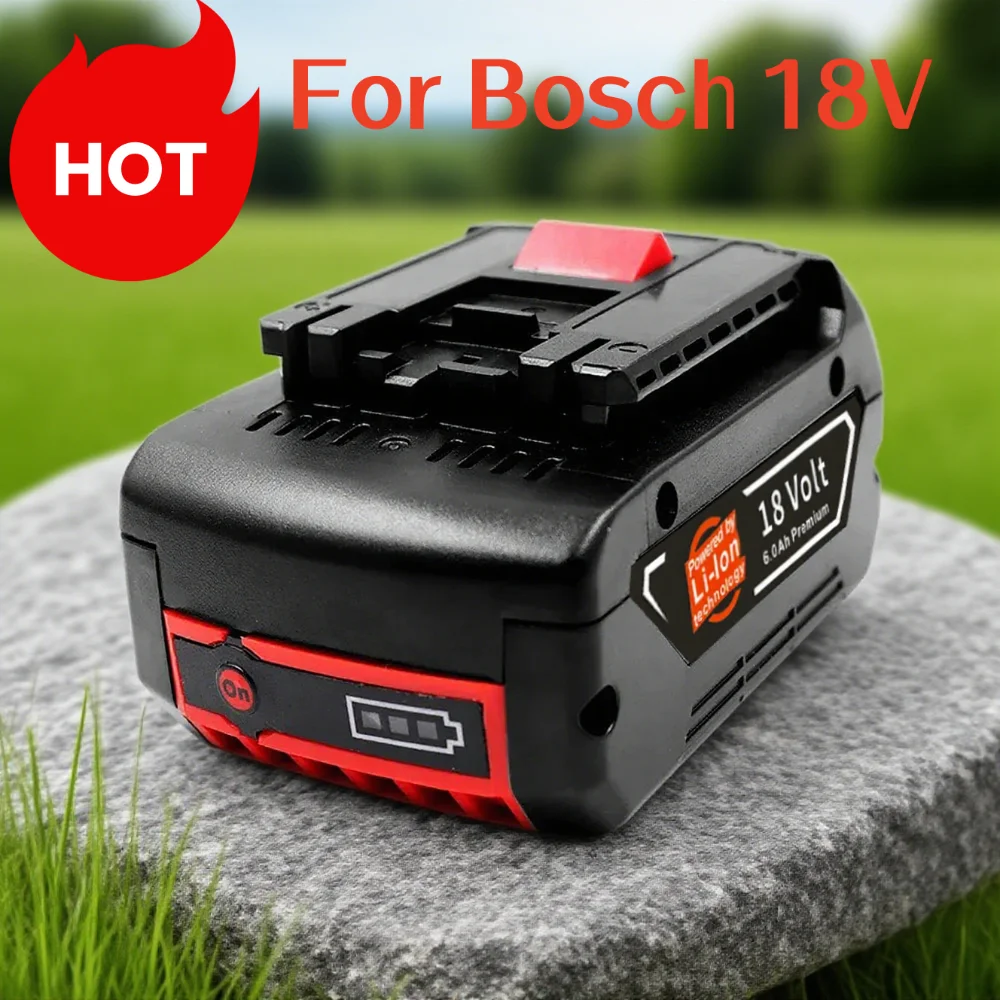 

18V 6.0Ah Battery and Charger Set For Bosch BAT609 BAT610G BAT618 BAT620 BAT622 Professional GBA GSB GSR Tool.