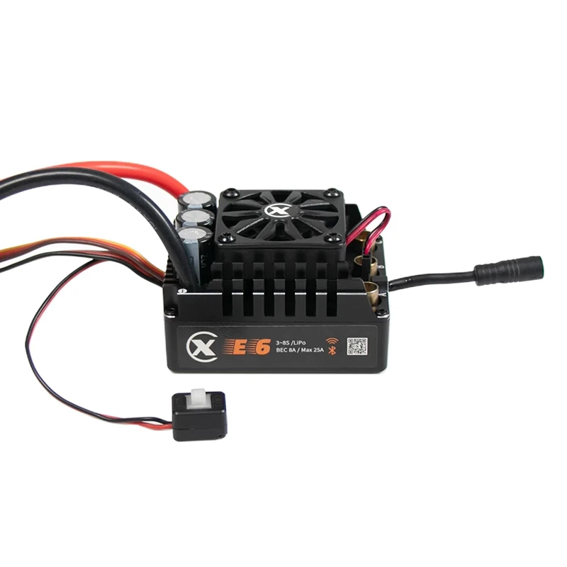 

E6 IP67 ESC водонепроницаемый бесщеточный 3-8S 200A электронный регулятор скорости привод высоковольтные сервоприводы для модели автомобиля 1/6 1/7RC