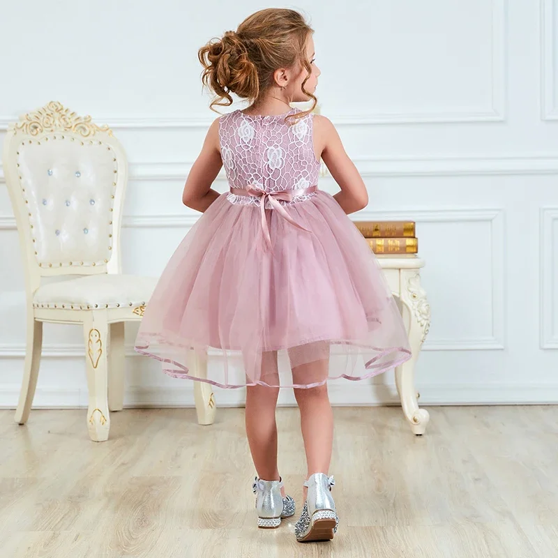 Baby Girls Dress 2-6 Kids Dresses for Flower Girls Baby Dress Elegant Girl Party Little Princess Tutu 2024 Summer Dress Vestidos