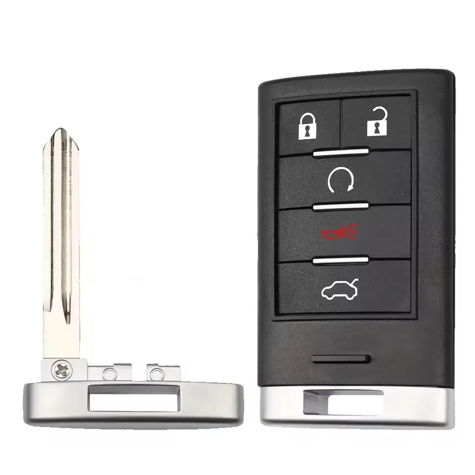 Xuri para Cadillac CTS STS SLS 2008-2014 Fob 315MHz ID46 Chip M3N5WY7777A Control remoto inteligente llave de coche Balde sin cortar