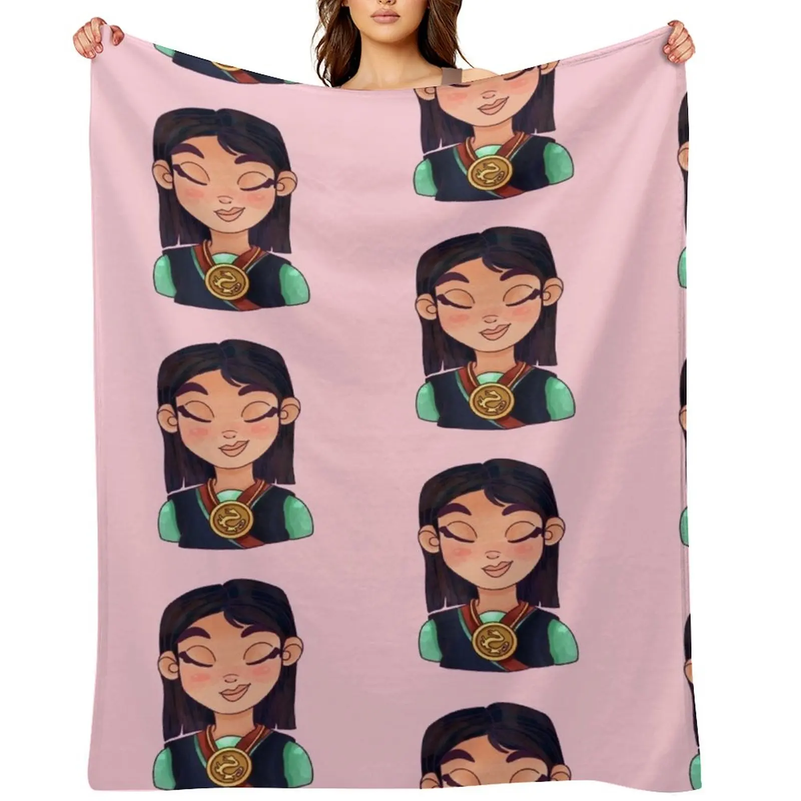 

Dragon Warrior Throw Blanket Thermal sofa bed manga Hair Blankets