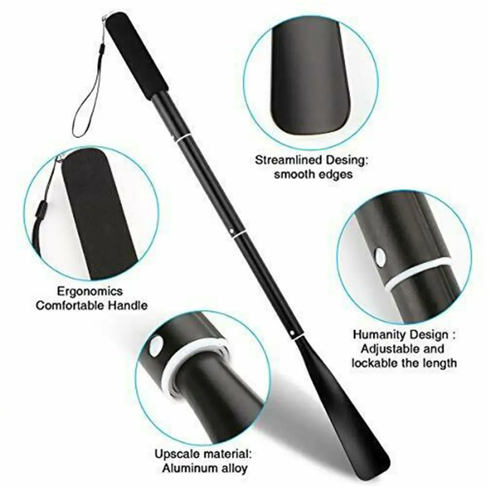 Telescopic Aluminum Alloy Shoe Horns Portable Long Metal Shoe Horn Spoon Shoehorn Shoe Lifter Tool For Seniors Men Women Kids