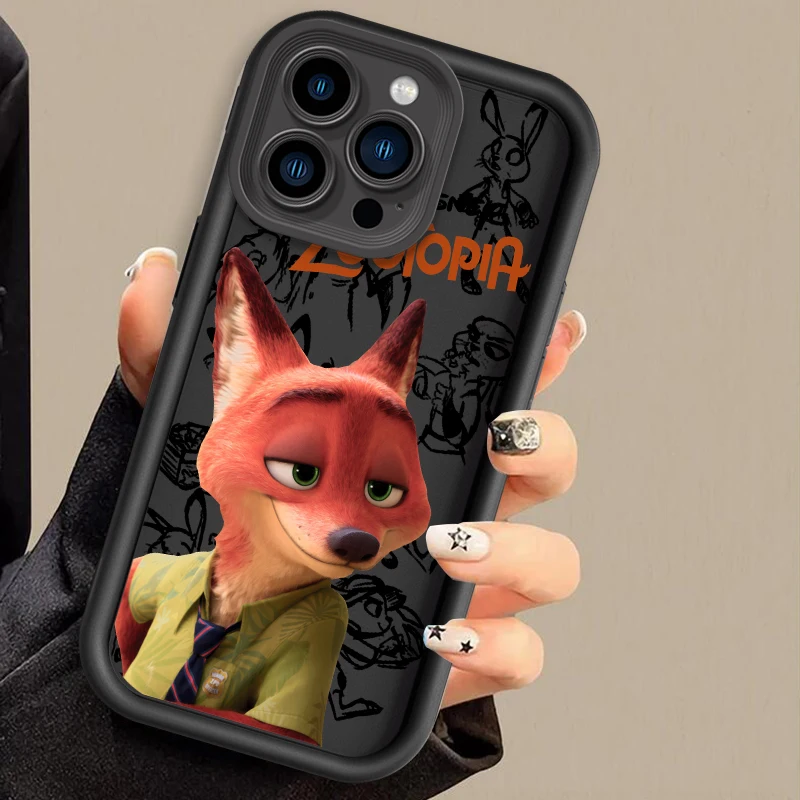 Crazy Zootopia Anime Cute Eye Ladder For Apple iPhone 16 15 14 13 12 11 Pro Max Plus Phone Case Cover Phone Case