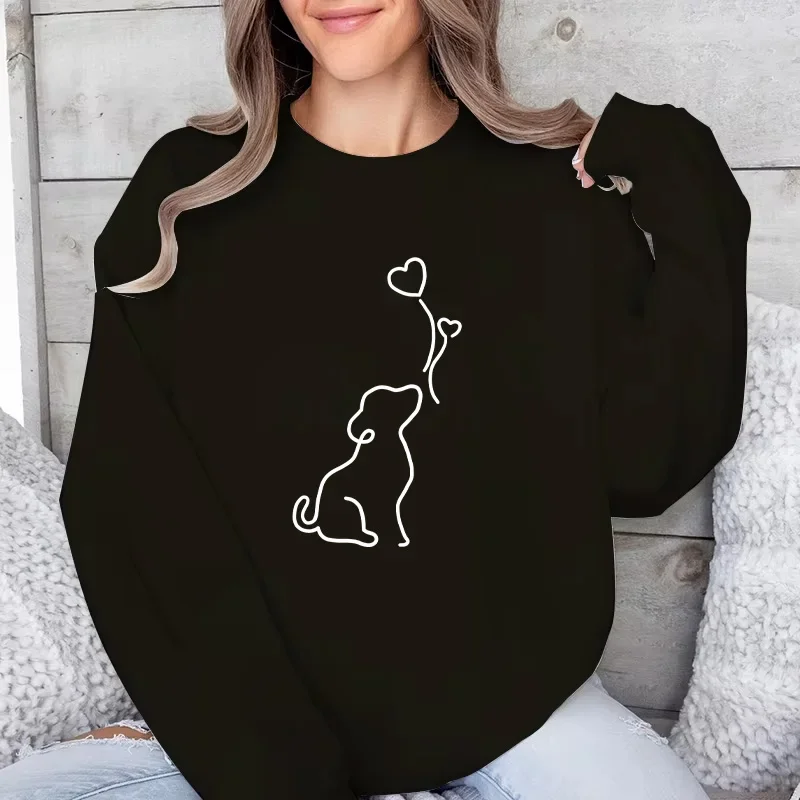 المبيعات الساخنة المرأة بلوزات لطيف الطباعة س الرقبة القمم عادية اليومية في الهواء الطلق الرياضة الركض البلوز طويلة الأكمام ملابس امرأة