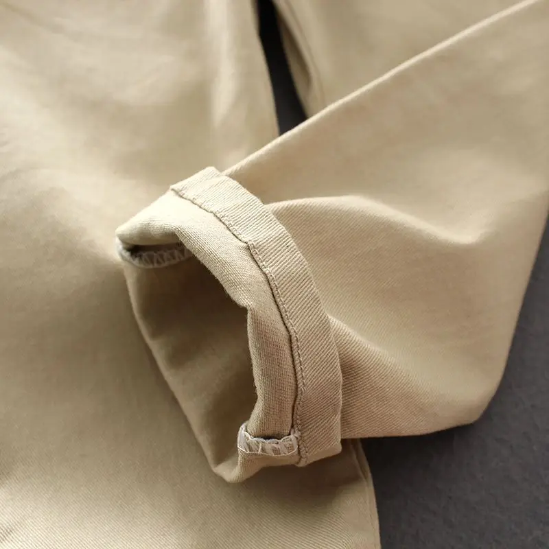 2-7 Y طفل الأطفال رقيقة الكاكي الأبيض الفتيان السراويل القطنية غير رسمية الفتيات الربيع الصيف طفل طفل مستقيم الساق السراويل الطويلة