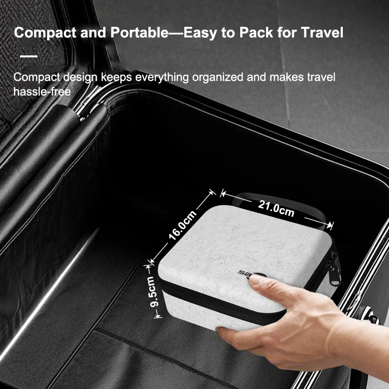 Hard Shell Case for RayNeo AR Glasses Fits Air2/Air2s/Air3s/Air4 Pro/V4/GT Max with Adapter and Cable Portable Bag