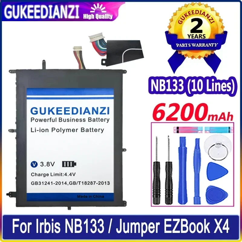 

Batteries HW-3487265 31152200P NV-2874180-2S 6200mAh For Irbis NB133 NB131 For Jumper EZBook X4 For BBEN N14W TH140A Battery