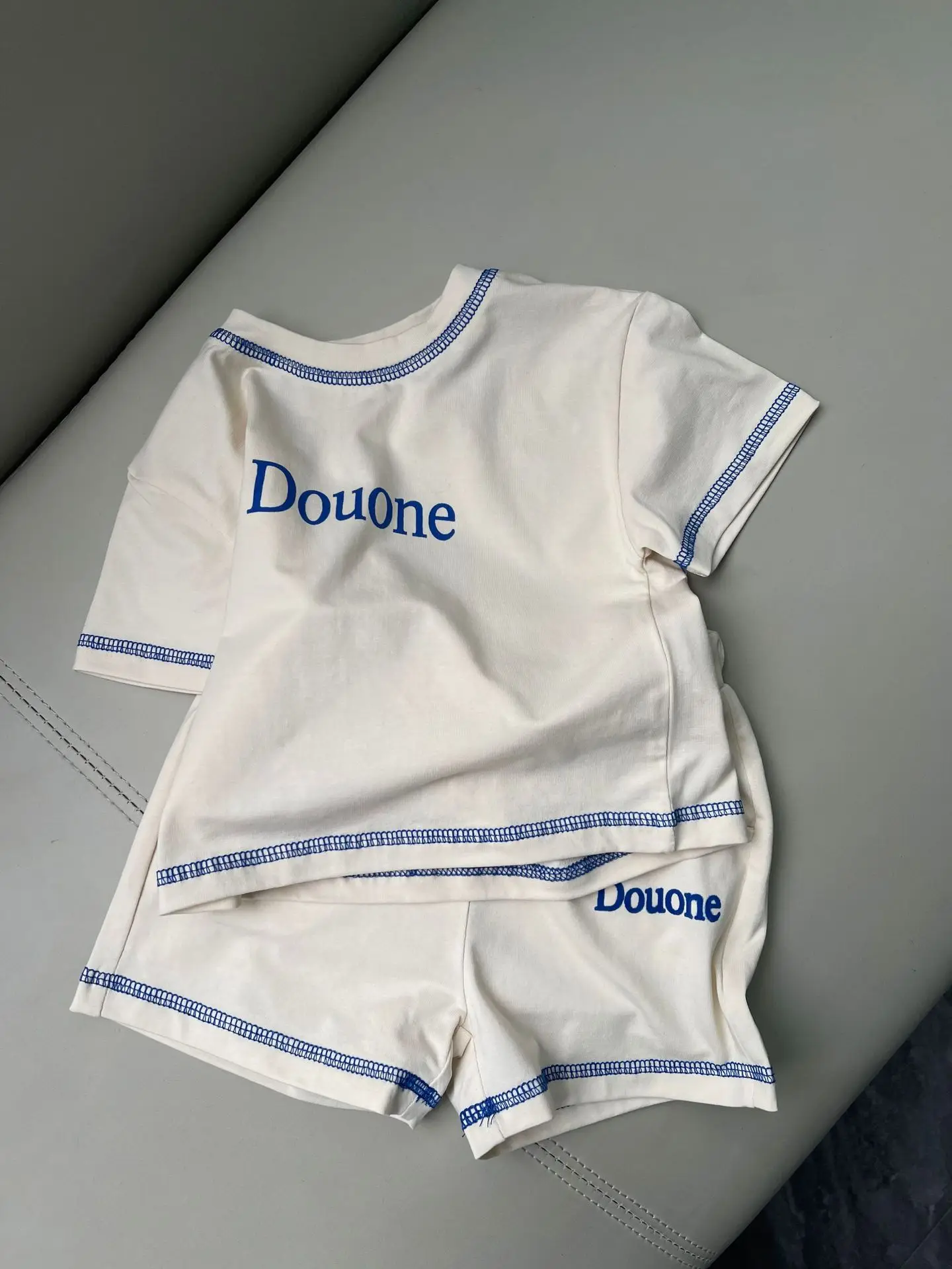 2024 Summer New Baby Short Sleeve Clothes Set Cotton Letter Print Infant Boy Girl Shorts Suit Toddler Casual Breathable Outfits