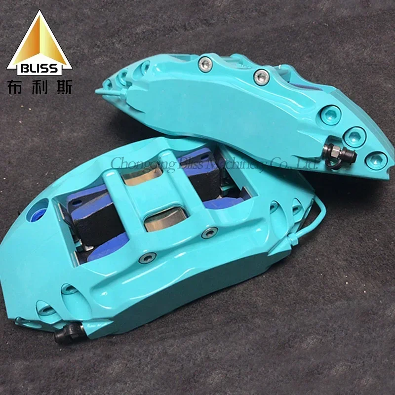 Peças de freio automotivo Ec470 4 freios de pistão 4 potes pinça de freio de corrida para jantes 18 19 20 polegadas