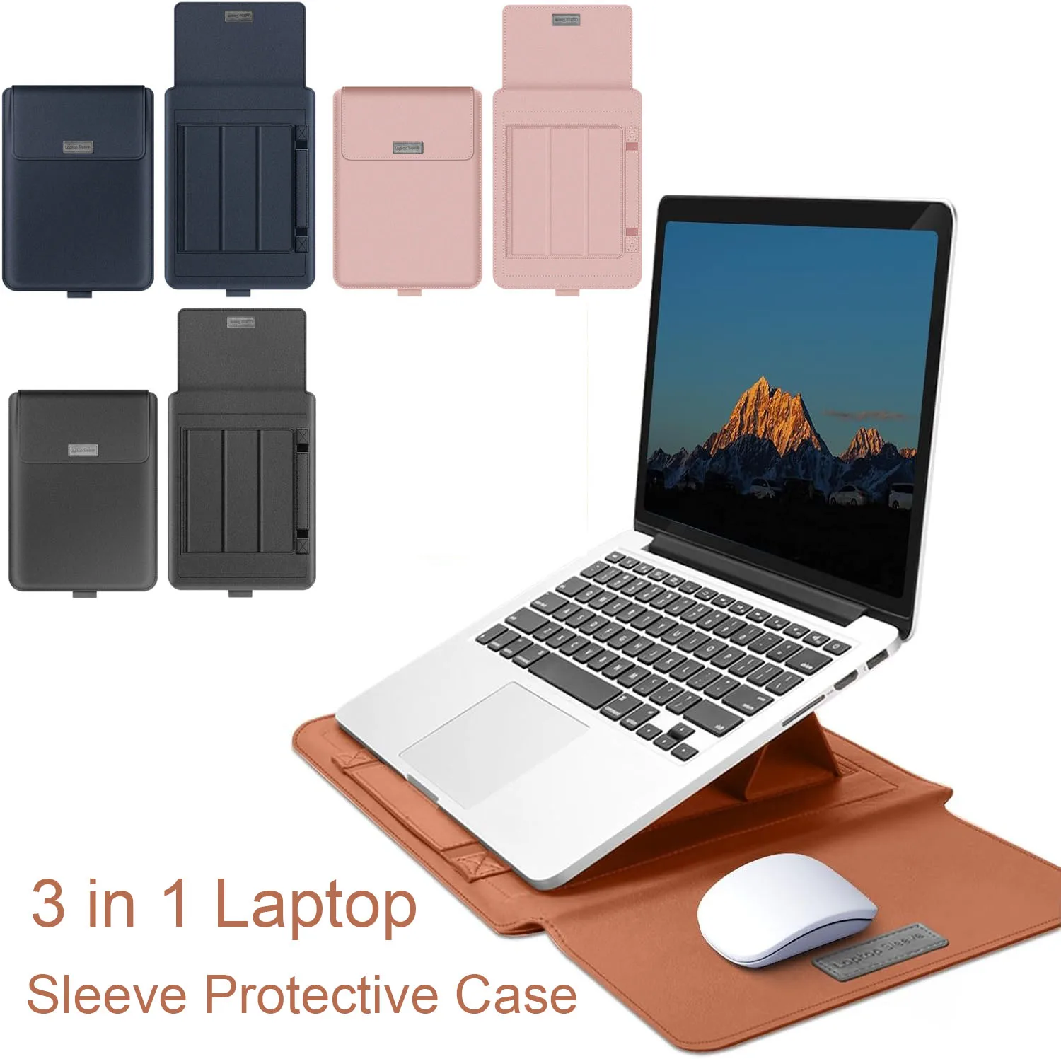 3 in 1 Laptop Sleeve Protective Case 13-14