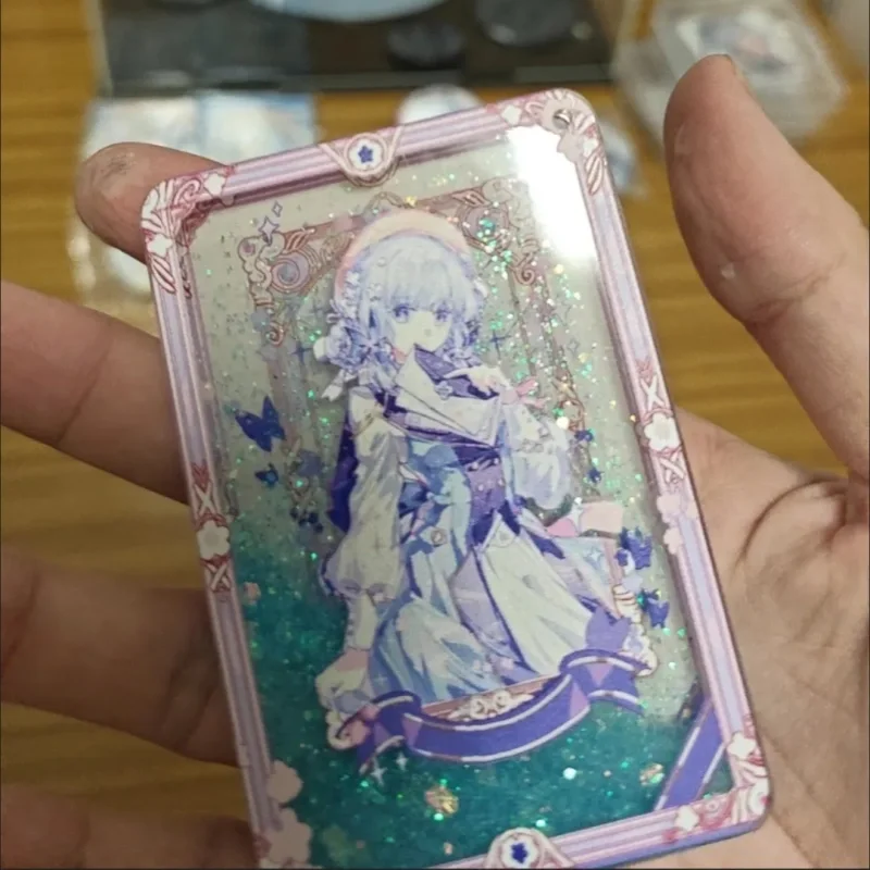 Nuova Genshin Impact Anime Merchandise Kamisato Ayaka Badge e sabbia - Ornamento fluente Giocattoli Regali per i fan