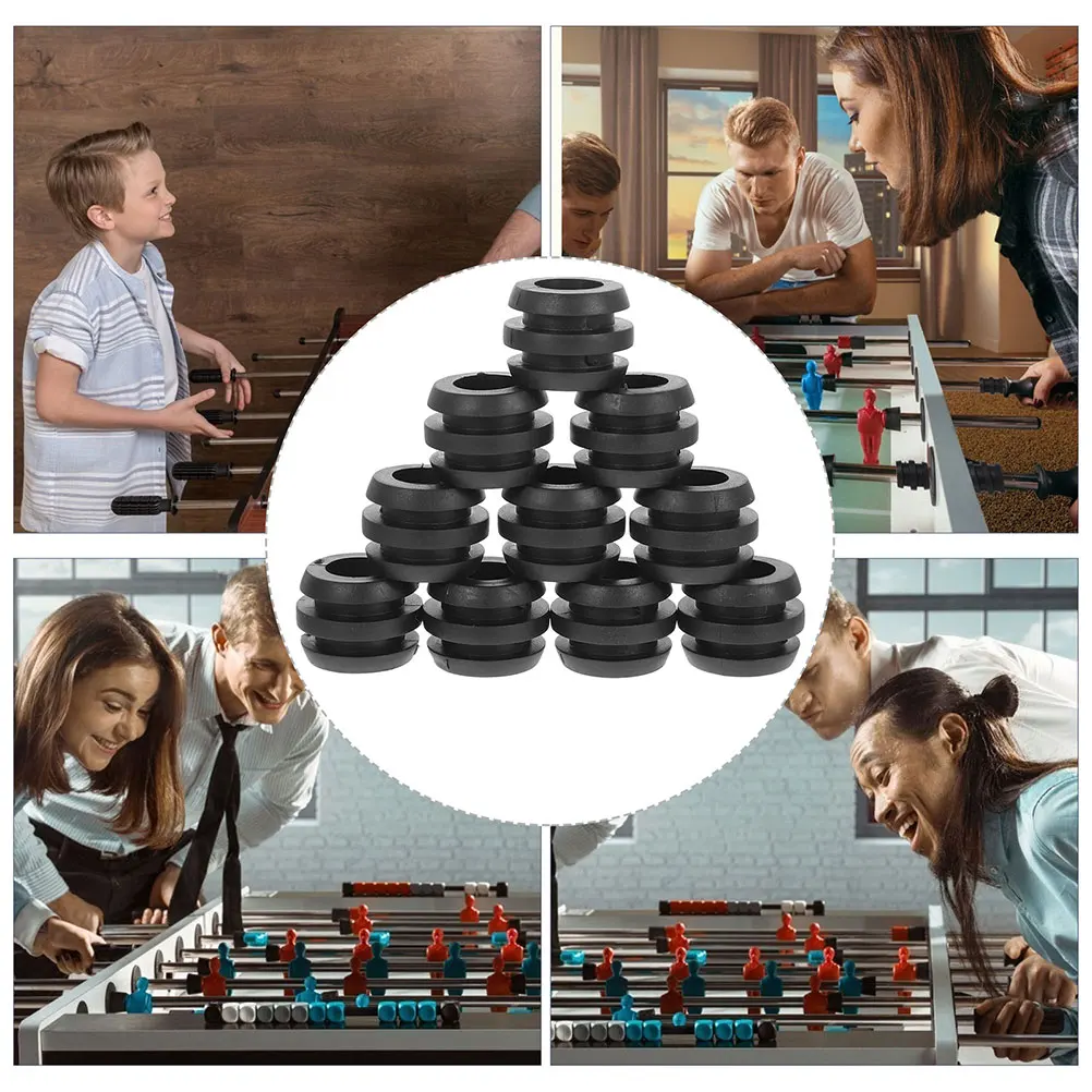 

16 Pcs Foosball Table Gasket Rubber Spacer Durable Material Easy Installation Stable Connection Replacement Parts Bumpers