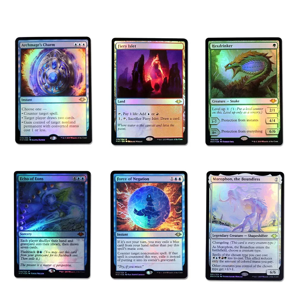 모던 호라이즌 포일 TCG 카드 게임, 블랙 최고 품질 프록시, 소드 수집 보드 게임 트레이딩 카드 프록시, MH1 