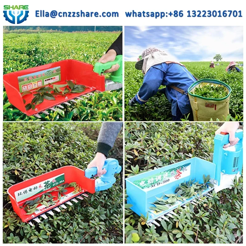 Electric Mini Tea Harvester Battery Tea Plucking Machine