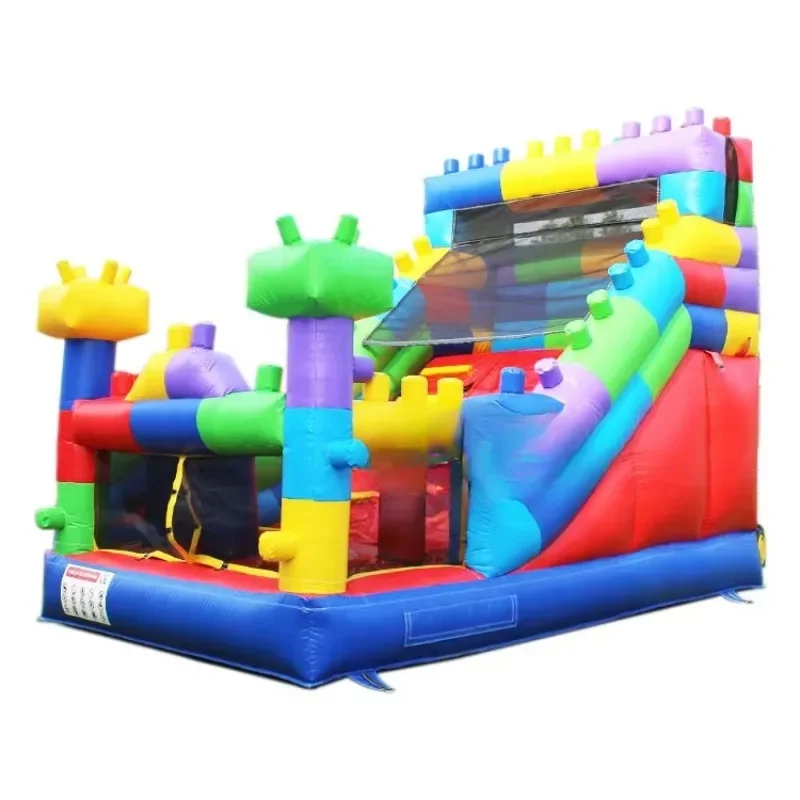 

building blocks slide inflatable slide for sale