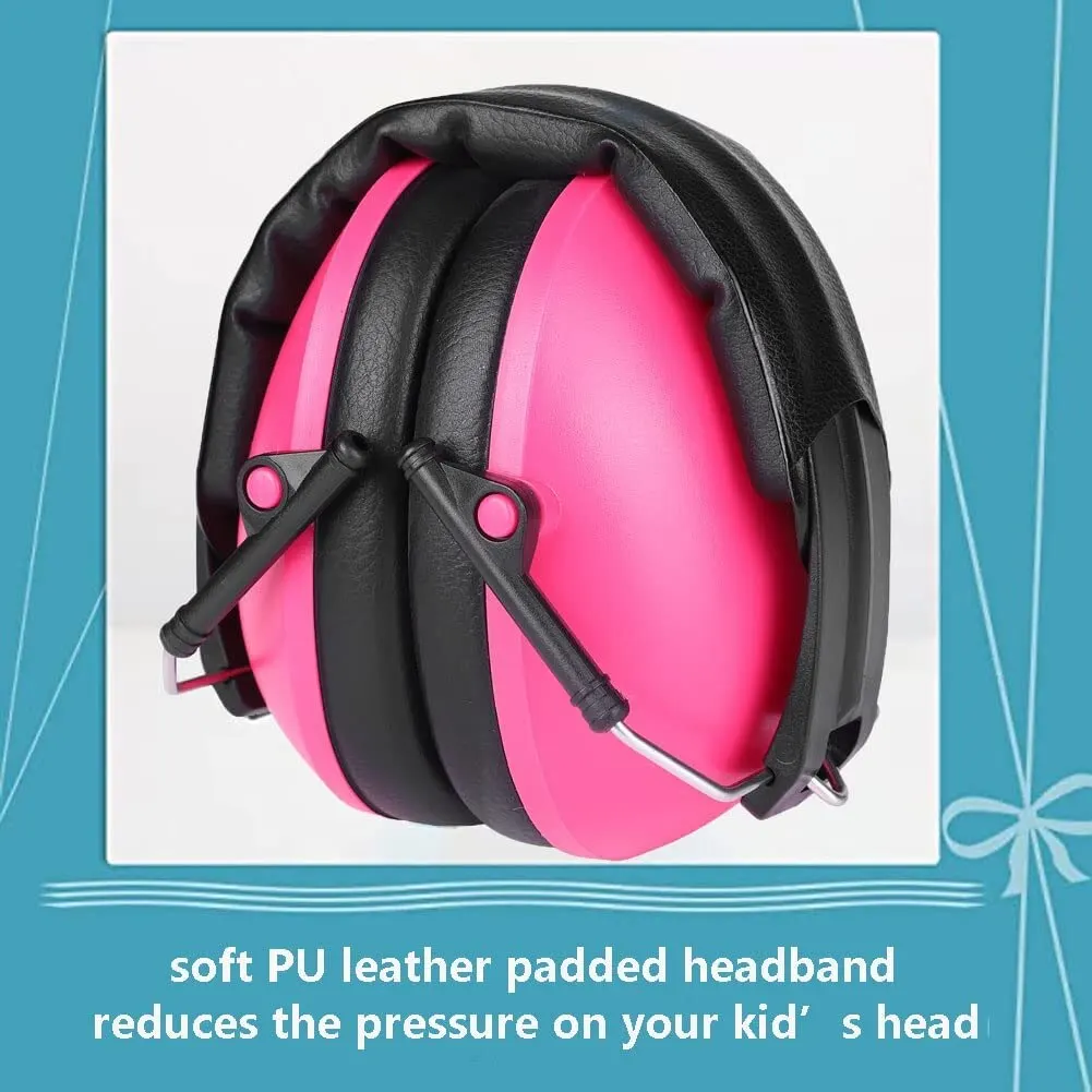 PVC+Sponge Adjustable Kids Child Baby Earmuffs Hearing Protection Ear Defenders Noise Reduction Safety For Sport Shooting