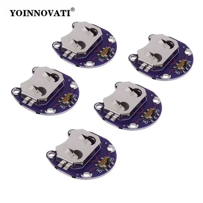 5PCS LilyPad Coin Cell Battery Holder CR2032 Battery Mount Module for arduino DIY KIT
