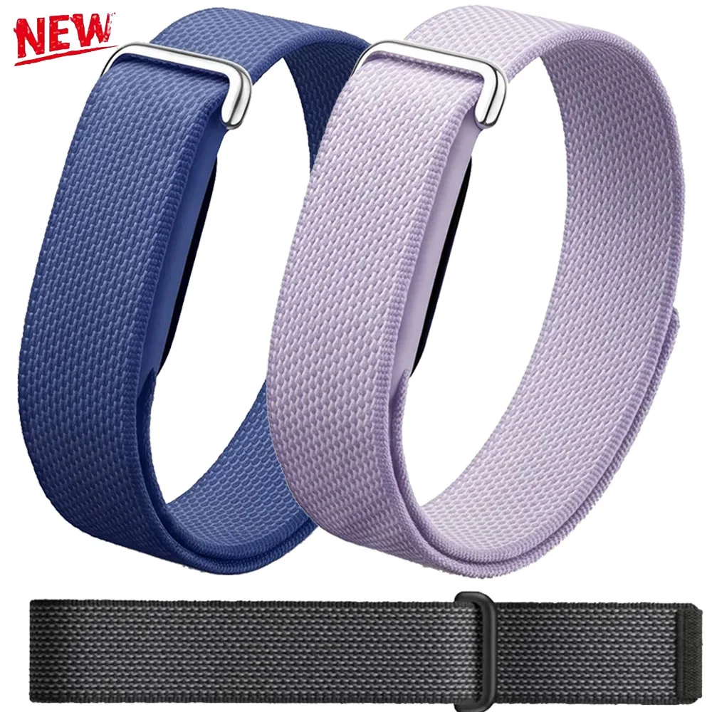 Metallgehäuse + offizielles Nylonarmband für Google Fitbit Air Sports, schnell trocknender, atmungsaktiver Gürtel, verstellbares Zubehör für Google Fitbit Air